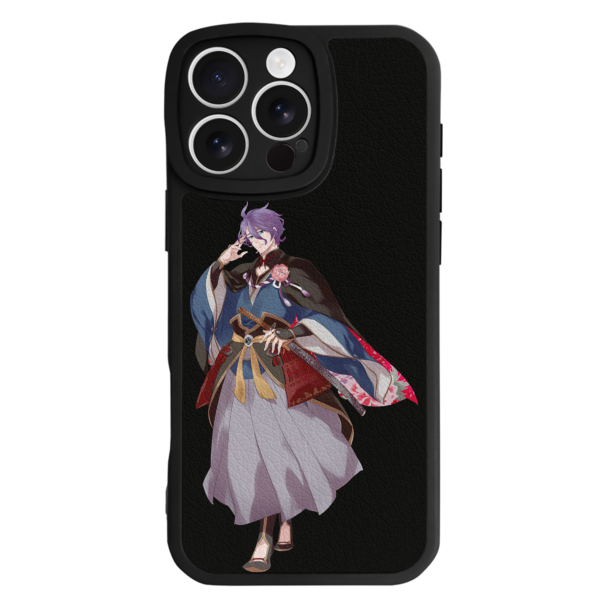 （画像用） 刀剣乱舞 Touken Ranbu 【iPhone 16シリーズ対応】シリコンスマホケース（レザー調） 材質：シリコン